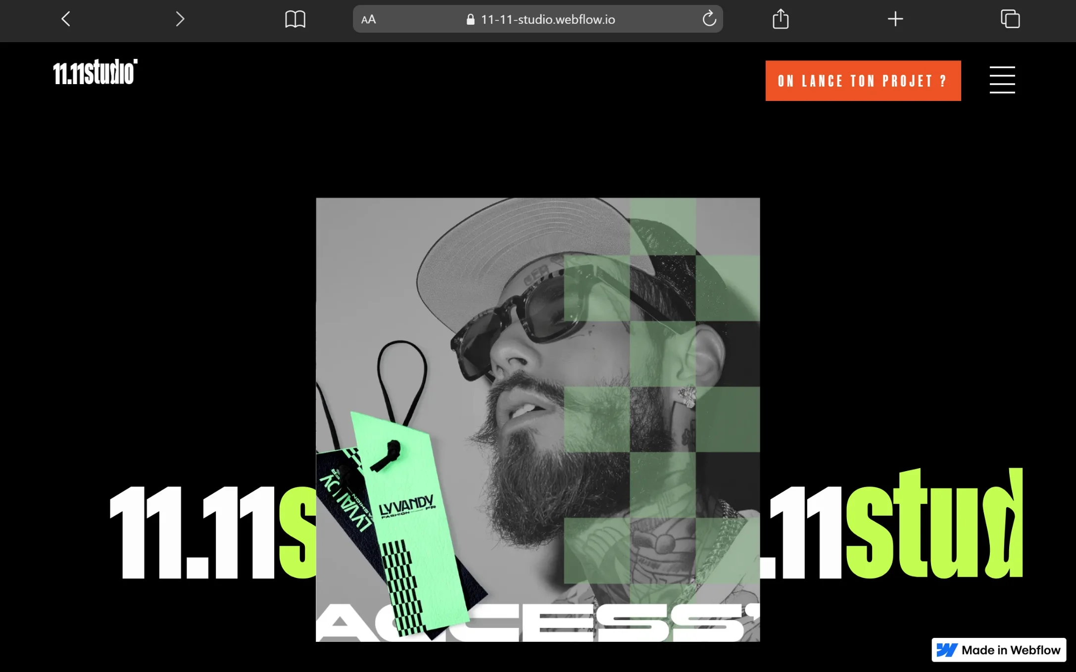 11.11 Studio de Béatrice THEBEAUX - Cas client - Projet client - Création de site internet journal digitalisé de Céline GANA, en île de France près de Paris - Extrait de page Accueil Hero