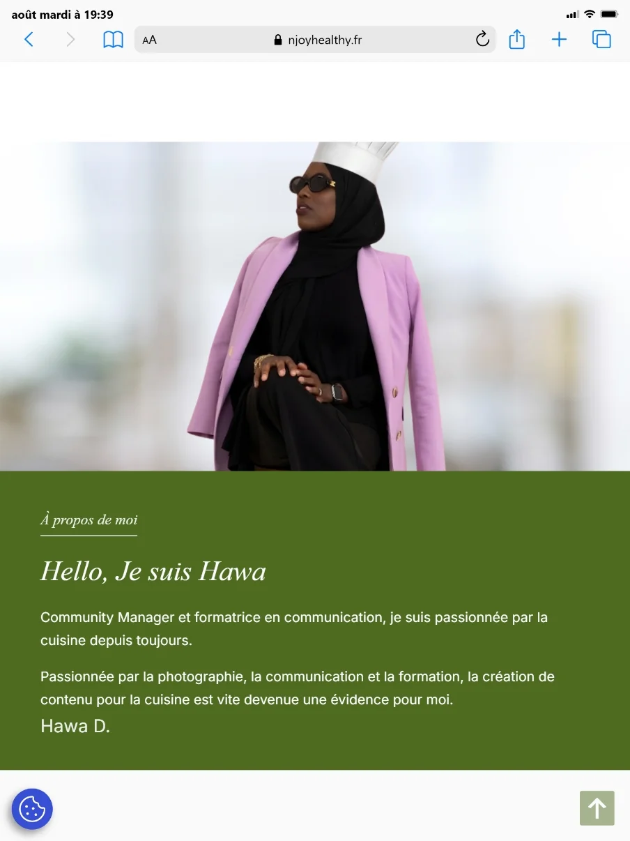 Céline GANA - njoyhealthy.fr-section-Hawa-Page d'accueil